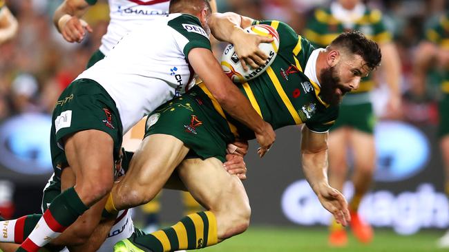 Josh Mansour in action against Lebanon.