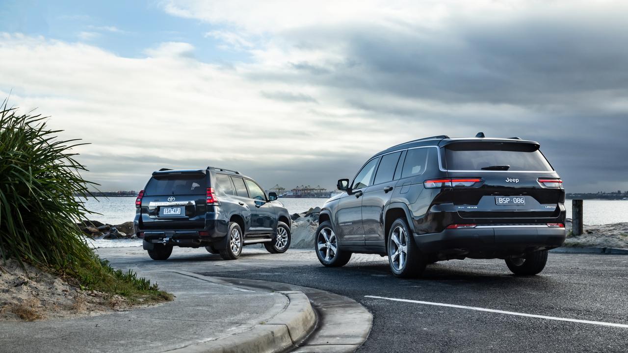 Toyota LandCruiser Prado and Jeep Grand Cherokee. Photo: Thomas Wielecki.