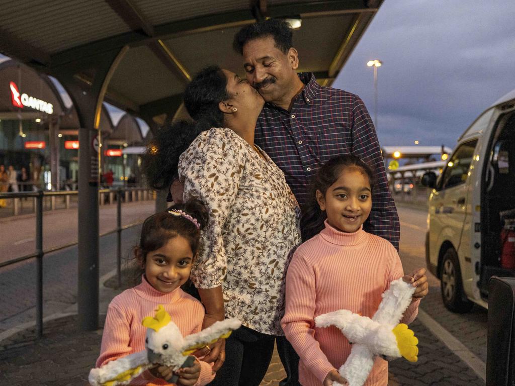 The Nadesalingam family will return to Biloela after four years in detention. Pic Colin Murty