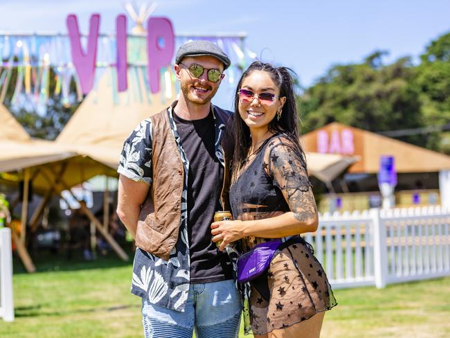 Haydays festival at Cornelian Bay on 27th December 2023. Jarrod Garwood and Shayne Franksombe from Launceston. Picture: Linda Higginson