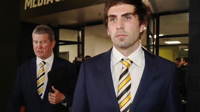 West Coast star Andrew Gaff copped a season-ending ban after he lost his cool with Andrew Brayshaw. Picture: David Geraghty / The Australian.