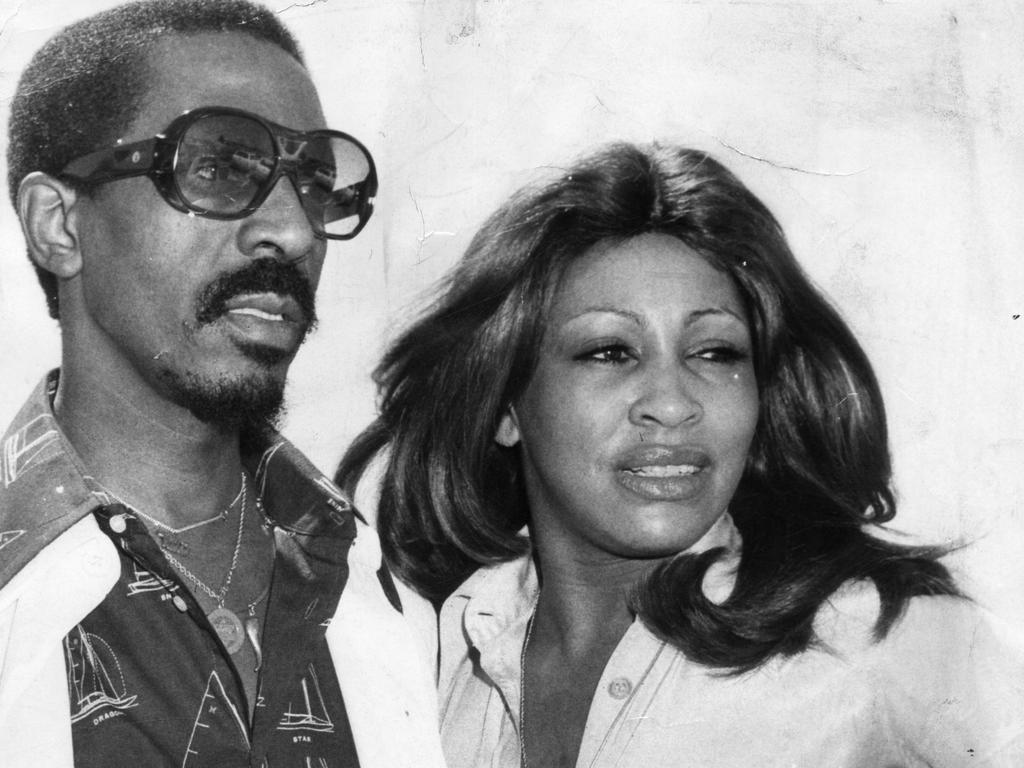 Ike and Tina Turner arrive at Adelaide Airport in 1975.