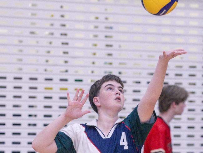 St Peters V Craigsleigh in the Australian Volleyball Schools Cup is being played at the Gold Coast Sports and Leisure Centre in Carrara. Picture: Glenn Campbell