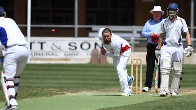 Darcy Nolan chases a wicket for Gisborne last summer against Sunbury. Picture: James Ross.