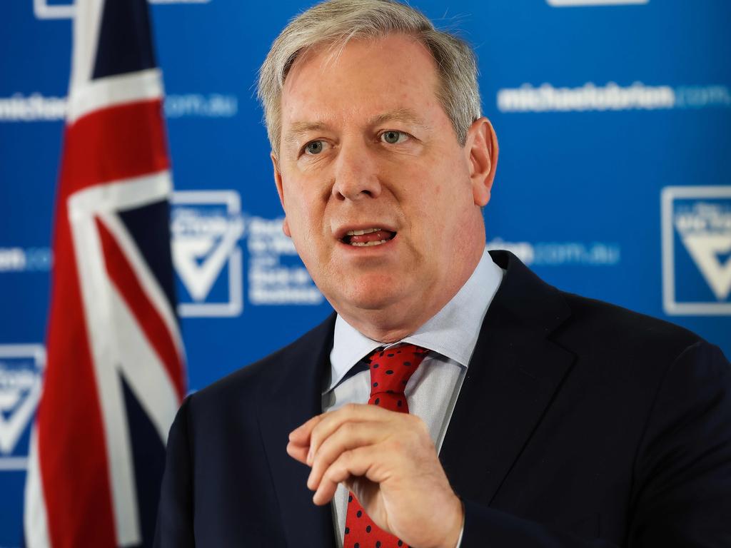 Victorian Liberal Party leader in the upper house, David Davis, said he would call for an inquiry into the impacts of the pandemic. Picture: NCA NewsWire / Ian Currie