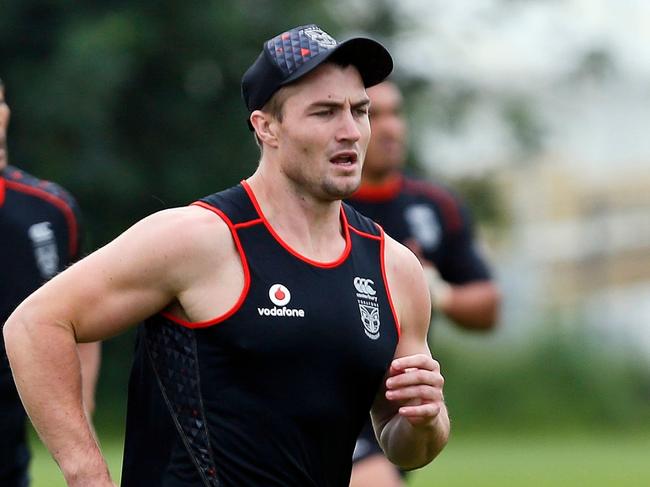 Kieran Foran, Vodafone Warriors NRL rugby league team during a training session at Mt Smart no3. Auckland, New Zealand. 29 November 2016. Copyright Image: William Booth / www.photosport.nz