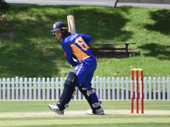 Sydney University’s Archie O'Hara has reached 50 in all four Green Shield knocks this season. Picture: Sean Teuma