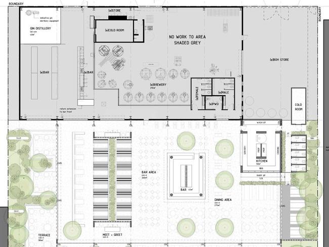 Pictures included in the Tiny Mountain Brewery Holdings development application.