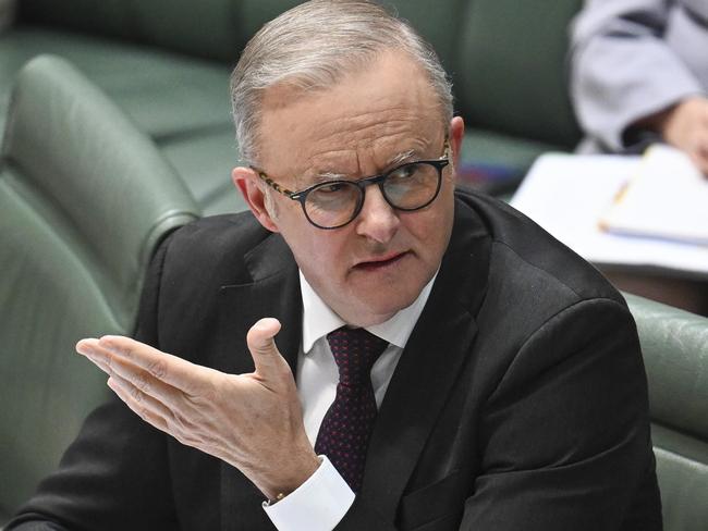 CANBERRA, Australia, NewsWire Photos. June 6, 2024: Prime Minister Anthony Albanese during Question Time at Parliament House in Canberra. Picture: NewsWire / Martin Ollman