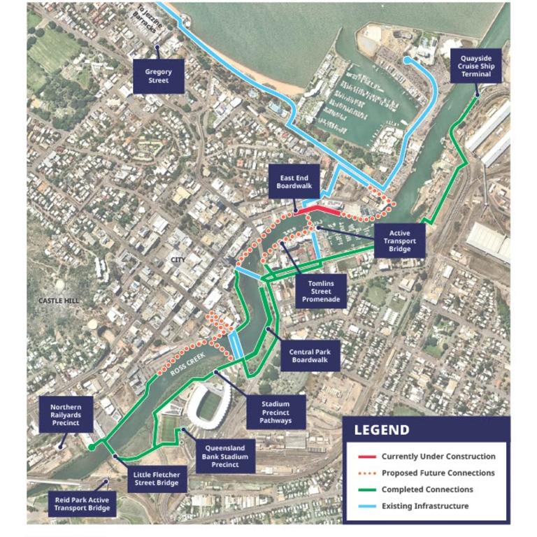 Gallery Construction Progress For The Townsville Cbd East End Boardwalk Project Townsville