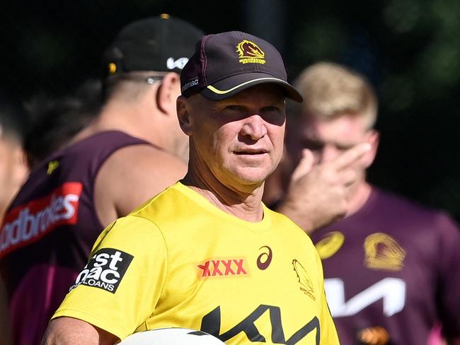 BRISBANE, AUSTRALIA - JULY 27: Allan Langer is seen during a Brisbane Broncos NRL training session at Clive Berghofer Field on July 27, 2022 in Brisbane, Australia. (Photo by Bradley Kanaris/Getty Images)