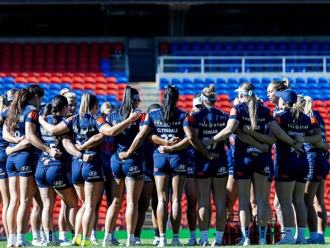 The Blues at their captains run. Picture: NRL Photos