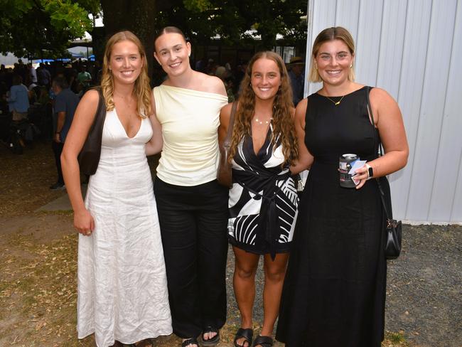 Shae White, Laila Kane-Di Paolo, Juliette Townsend and Chloe Cengia at the Alex Scott &amp; Staff Woolamai Cup on Saturday, February 8, 2025. Picture: Jack Colantuono