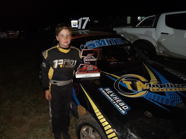 Young Maryborough speedway racer takes first podium finish