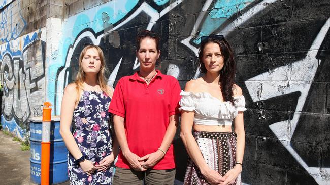 Strangers to each other until last week Cairns women Emily Cocks-Wheeler, Allissa Tenni and Brynie Rosser-Guyatt have united behind a law reform cause in response to a woman who was allegedly gang raped by three teen boys on Friday February 21. Picture: Peter Carruthers