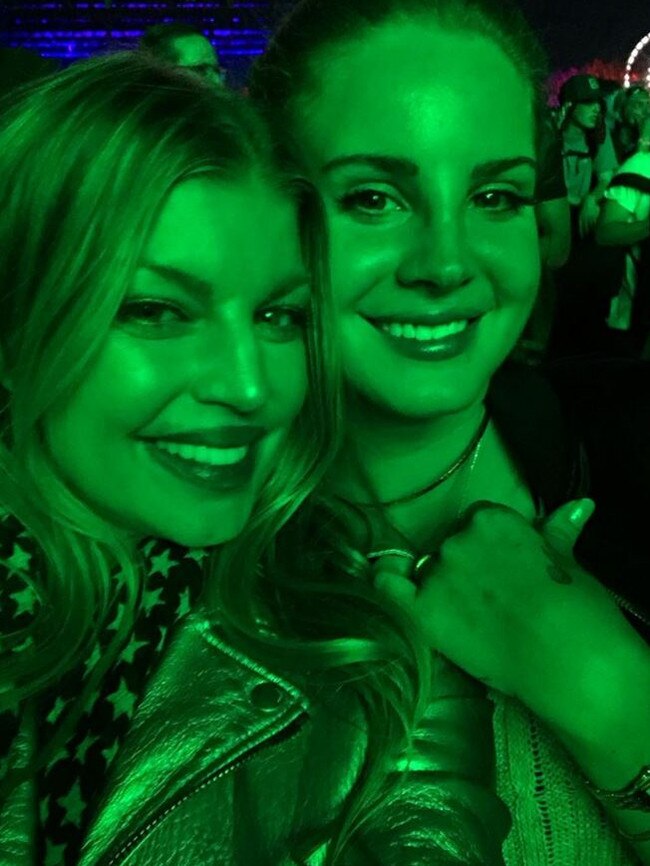 Coachella 2016 on social media... Fergie and Lana Del Rey. Picture: Instagram