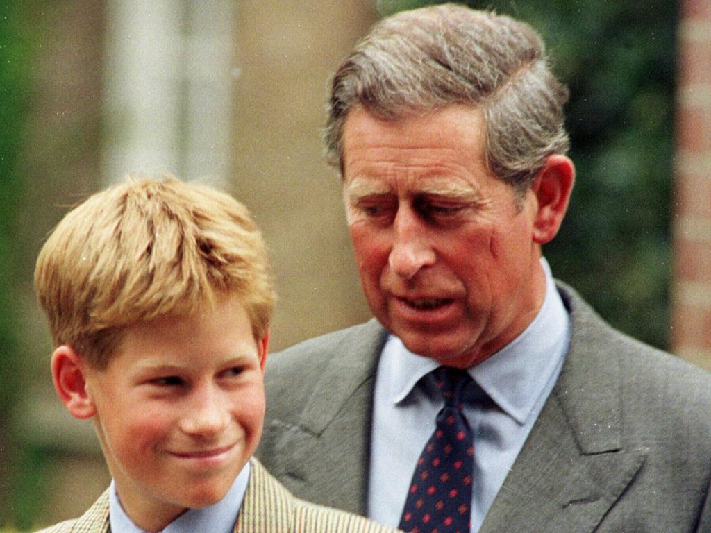 When Prince Harry started at Eton he became part of William’s gang the Glossy Posse. Picture: Martyn Hayhow/AP