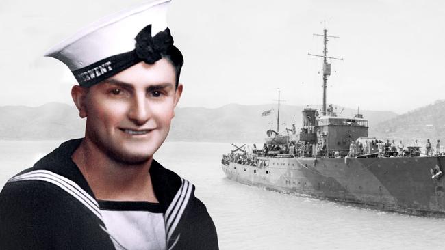 A colourised picture of Edward “Teddy” Sheean, who was killed in action aboard the HMAS Armidale.