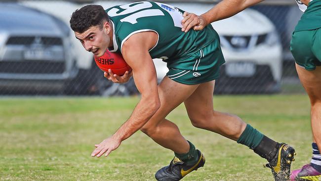 Adrian Cataldo in action for Greensborough. Picture: Rob Leeson