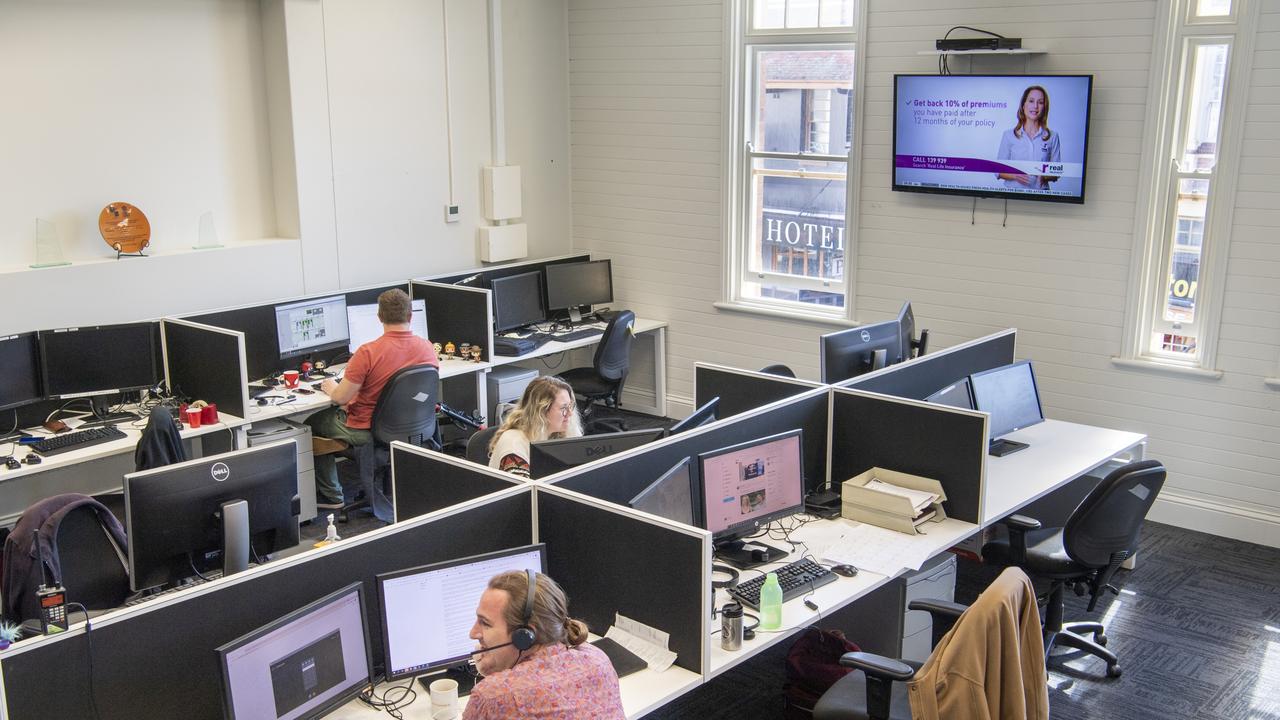 The new Chronicle office space in the Rowes building. Pictures: Nev Madsen.