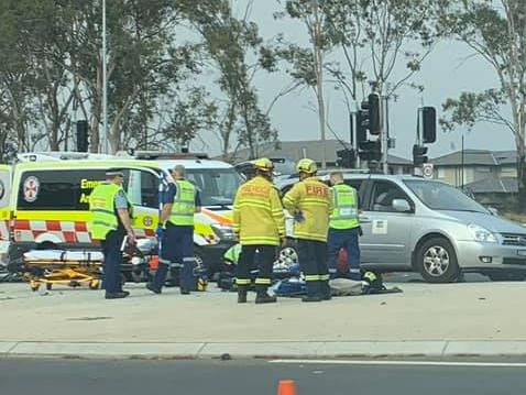 Elderly woman thrown from car in high-speed collision