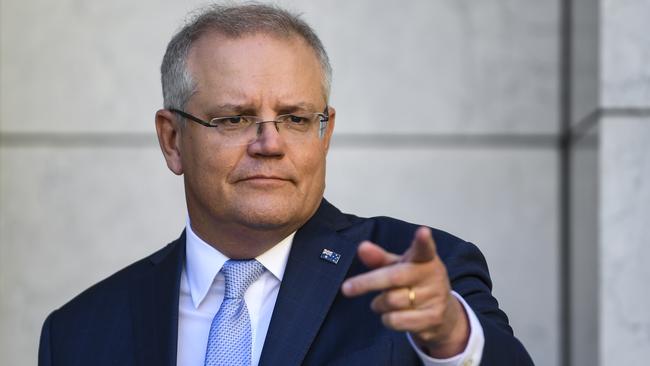 Prime Minister Scott Morrison in Canberra. Picture: AAP