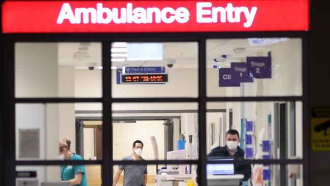 The ambulance entry at St Vincent's Hospital in Sydney’s Darlinghurst. Picture: Damian Shaw