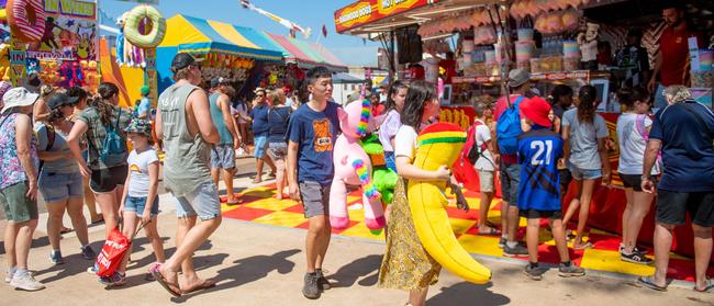 The annual Royal Darwin Show is back on again after a year's hiatus due to the coronavirus pandemic. Punters have once again flocked through the gates to enjoy the spectacle and indulge in the delights.Picture: Che Chorley