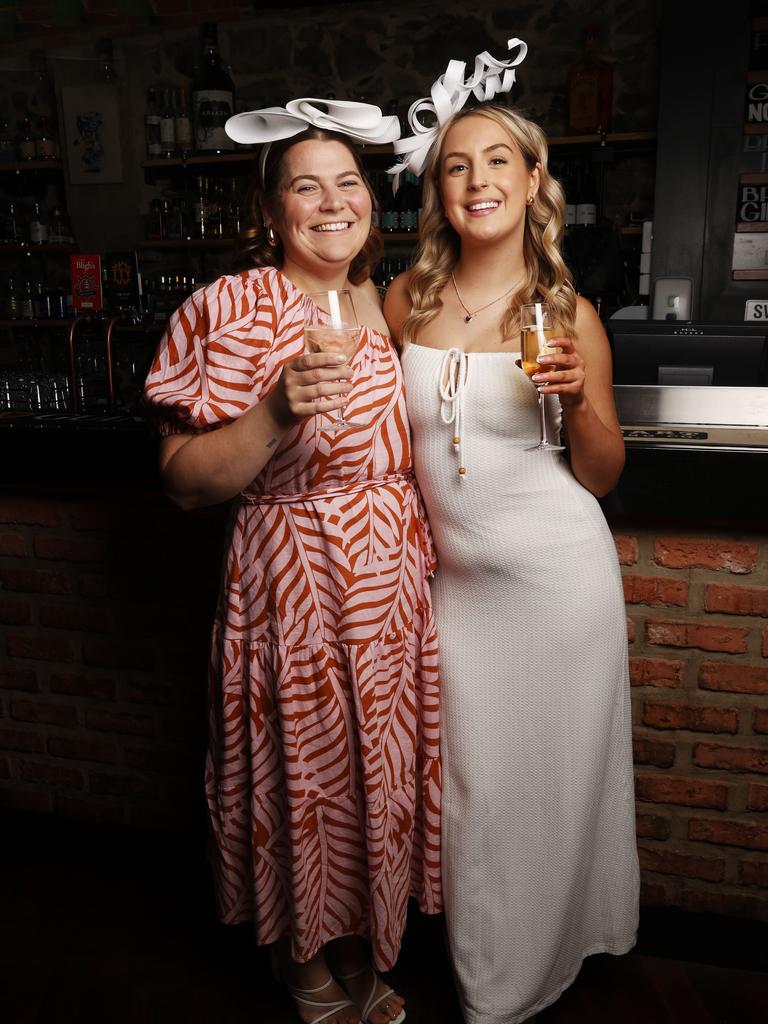 Del Shepherd and Meghan Bennett. Melbourne Cup event at The Brick Factory in Salamanca. Picture: Nikki Davis-Jones