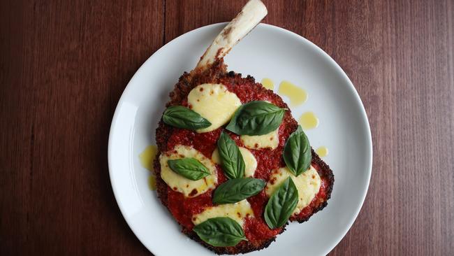 Veal parmigiana at Capitano. Picture: Rebecca Michael