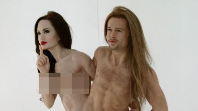 650px x 366px - Artist puts graphic nude statue of Angelina Jolie and Brad Pitt on eBay |  news.com.au â€” Australia's leading news site