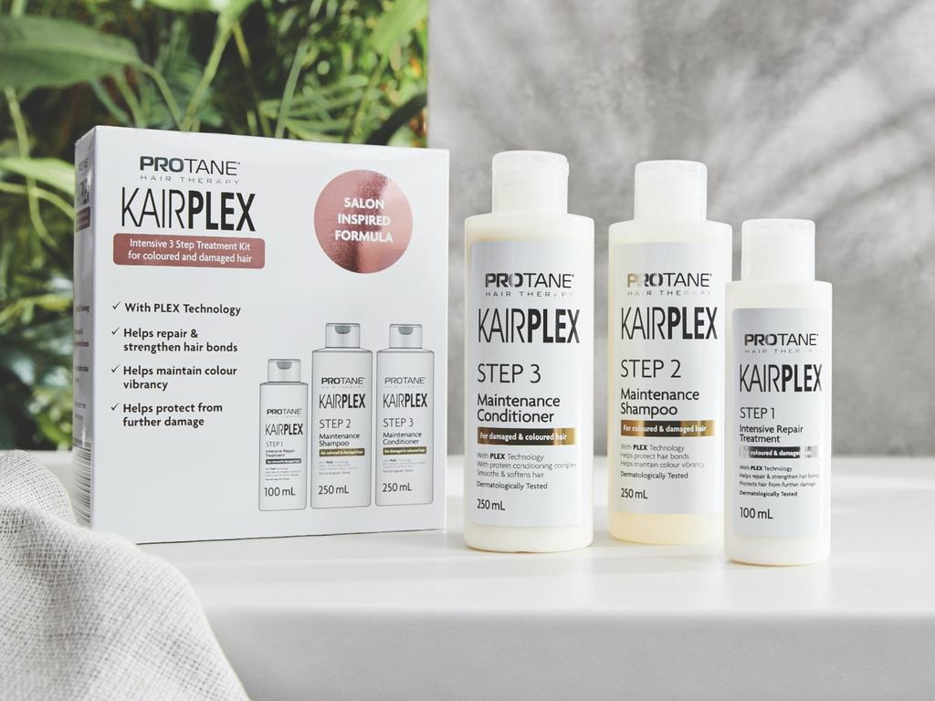 Aldi’s beauty range is returning on Wednesday, April 21, and includes a $20 version of the popular Olaplex brand. Picture: Supplied