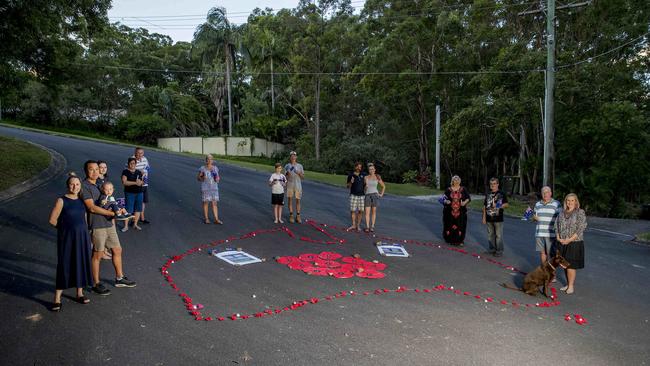 They will all sit in their driveways at dawn and commemorate. She is making poppies to help commemorate. Picture: Jerad Williams