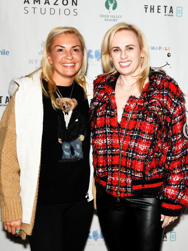 Rebel (right) and Ramona Agruma at an event in April. Picture: Getty