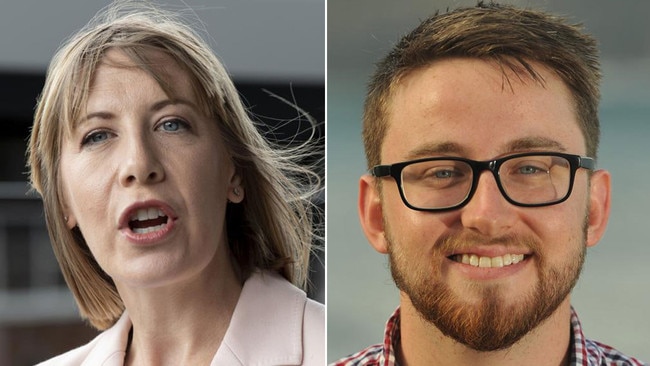 Embattled Transport Minister Jo Haylen, left, and bureaucrat on loan to her office, Kieren Ash, right. Pictures: News Corp/Supplied