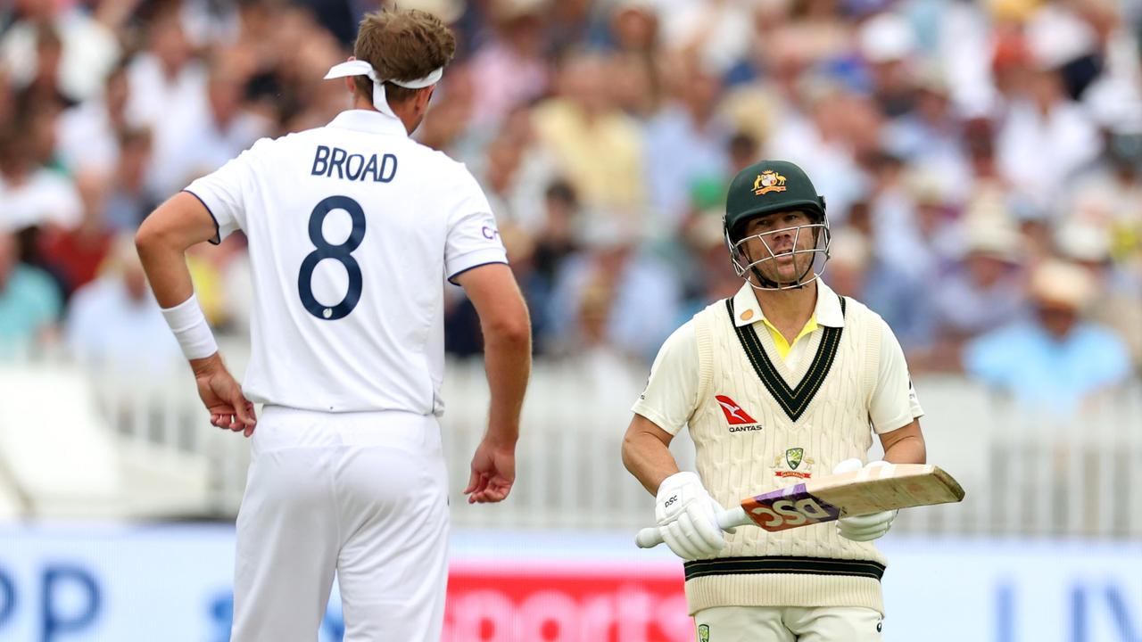 Stuart Broad of England and David Warner of Australia resumed their decade-long battle.