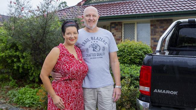 Leanne and Leon Addison at their home in Redbank – one of the Brisbane hot spots where it is now cheaper to buy than rent a home. Picture: Jerad Williams