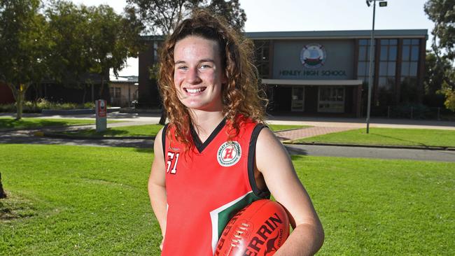 Henley High rising football star Lauren Young. Picture: Tom Huntley