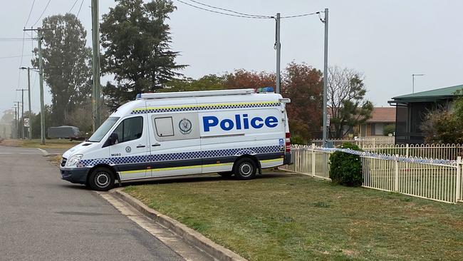 Crime scene Police in Aberdeen following death baby boy. Picture: Amy Ziniak