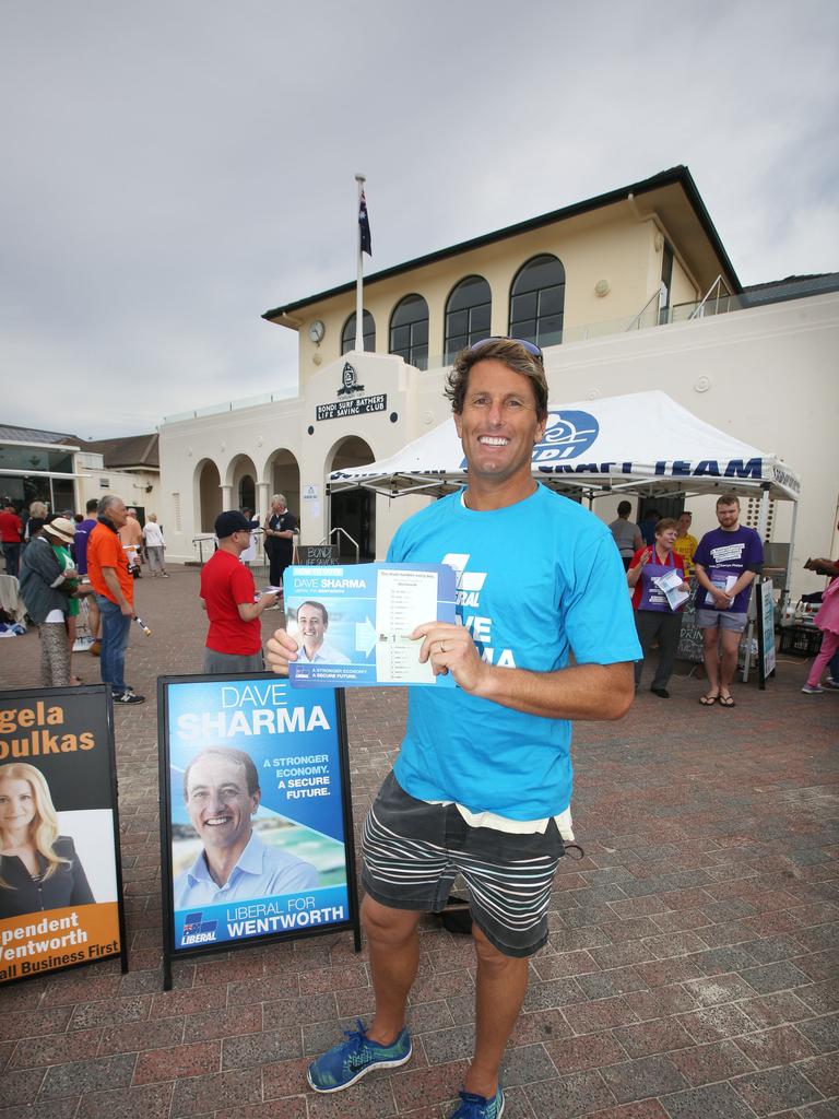 Sharma has received support from prominent local figure Anthony “Harries” Carrol, a lifeguard whom Sharma assisted in raising funds for local surf clubs. Picture: Bob Barker