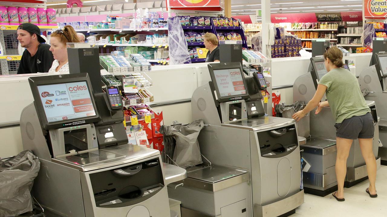 A Coles shopper in South Australia started ‘bawling her eyes out’ at the checkout after the generous act of a cashier and fellow customer. Picture: Mark Scott