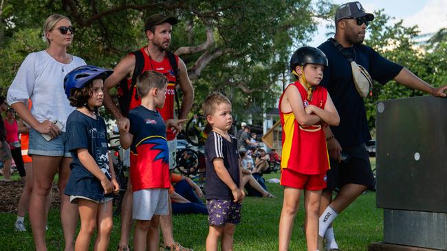 DJ on the Bike Dom Whiting hit the streets of Darwin for the first time. Picture: Pema Tamang Pakhrin