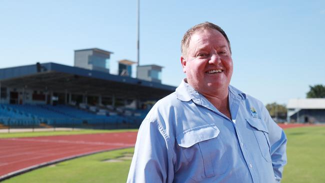 Cairns Regional Council's supervisor of turf management at Barlow Park Steve Kerwitz has hosted the Australian Olympic athletics team for the past two weeks, and is excited at the prospect of Barlow Park hosting more international athletes after Brisbane won the right to host the 2032 Olympic Games. Picture: Brendan Radke