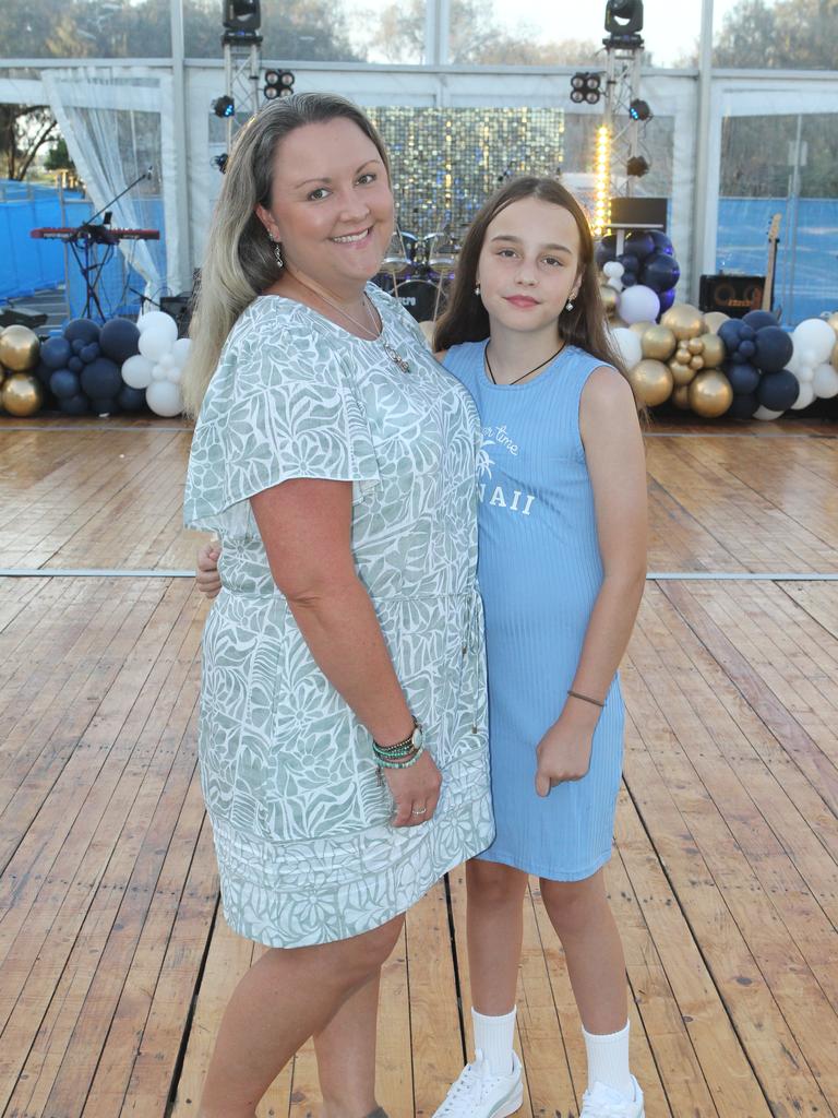 Southport SLSC 100th birthday celebrations. Bec and Maggie Leonard. 19 October 2024 Main Beach Picture by Richard Gosling