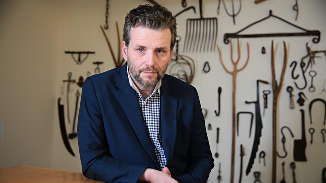 Sebastian Goldspink is curator of the 2022 Adelaide Biennial of Australian Art. Picture: Adam Yip