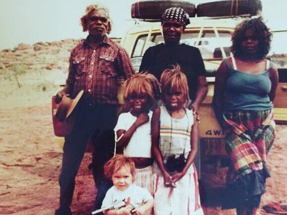 Jacinta Nampijinpa Price as a child with some of her family.