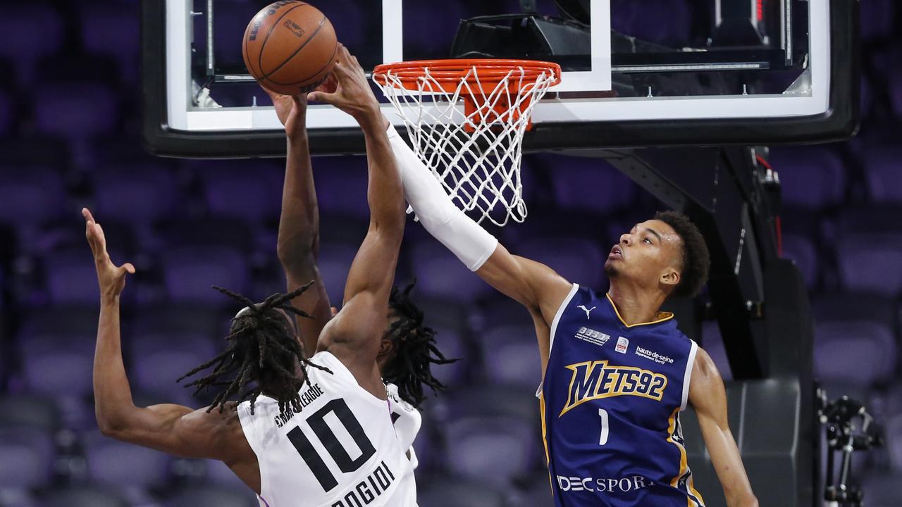 Good luck getting a shot past him. (Photo by Steve Marcus/Getty Images)