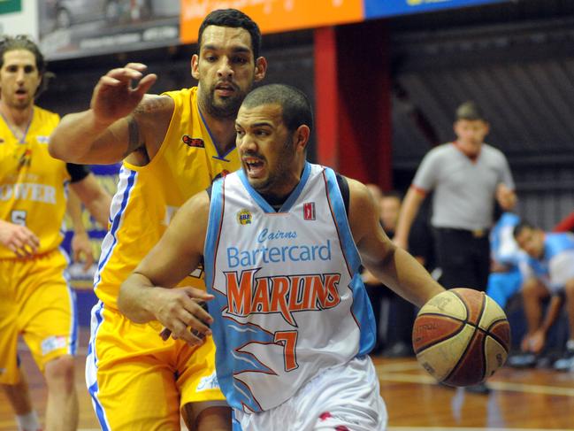 Pictured: Kerry Williams. Port City Power v Cairns Marlins, Kev Broome Stadium, Gladstone. Marlins player Kerry Williams. Photo Tom Huntley.