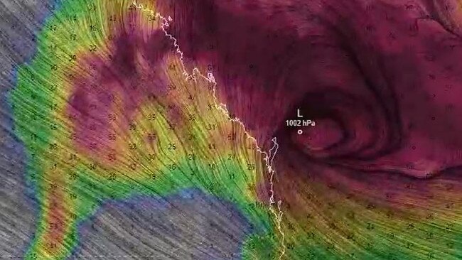 Up to 150mm is possible for parts of Queensland. Picture: Ventusky