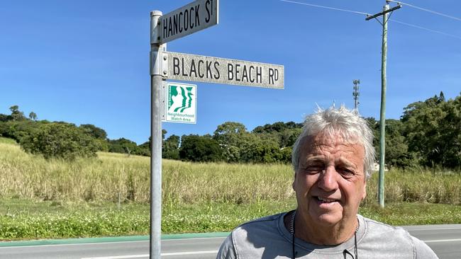 Alex Readman, who lived at the corner of Blacks Beach Rd and Hancock St was one of the first on scene following a serious traffic crash between a dirt bike and mini-van. Picture: Janessa Ekert